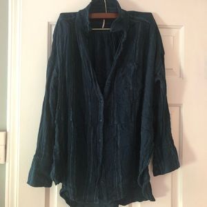 FREE PEOPLE flowy button down